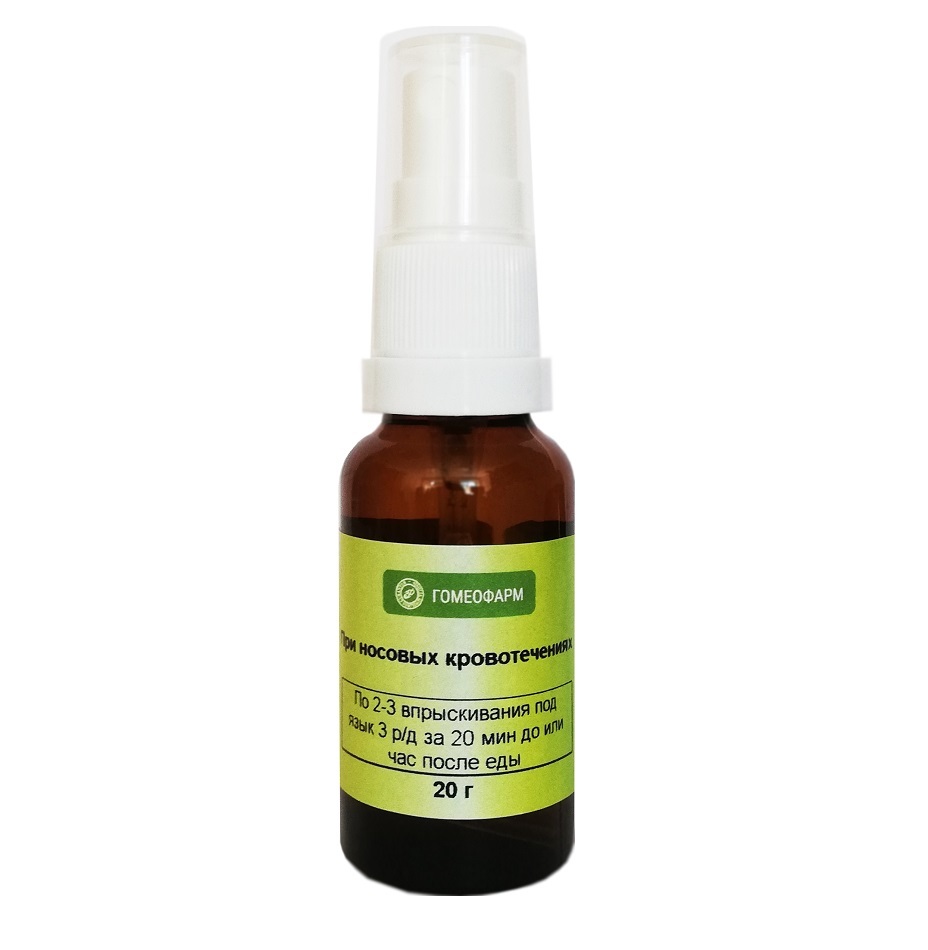 Спрей при носовых кровотечениях для внутреннего применения 