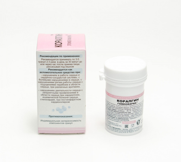 Картинка коралгин(гомеофарма) от интернет-аптеки mosgomeopat.ru