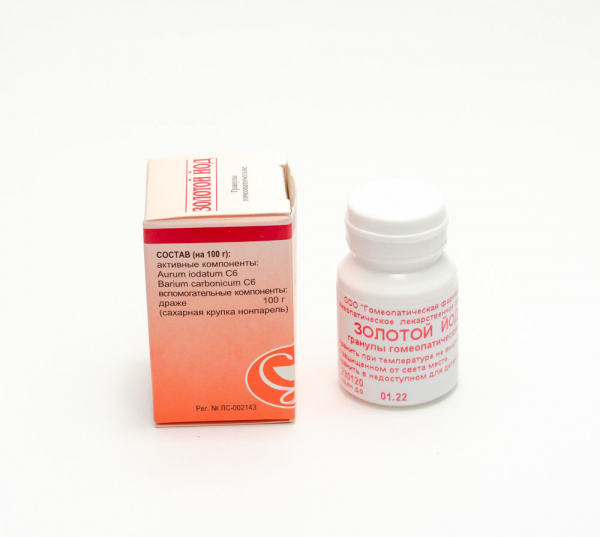 Картинка золотой йод(гомеофарм) от интернет-аптеки mosgomeopat.ru