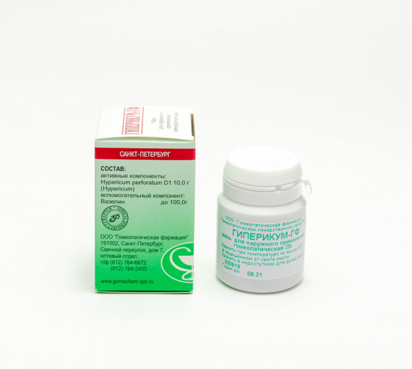 Картинка гиперикум гф мазь(гомеофарм) от интернет-аптеки mosgomeopat.ru