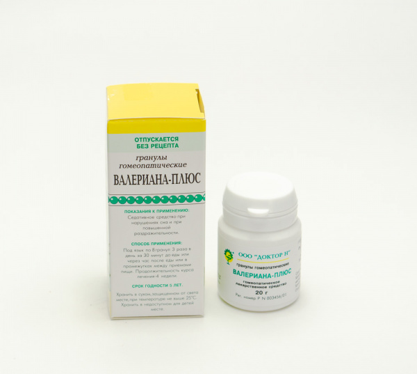 Картинка валериана-плюс (доктор н) от интернет-аптеки mosgomeopat.ru