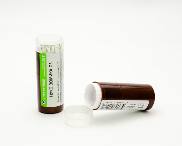 Нукс вомика (Nuks vomika) Гомеофарм