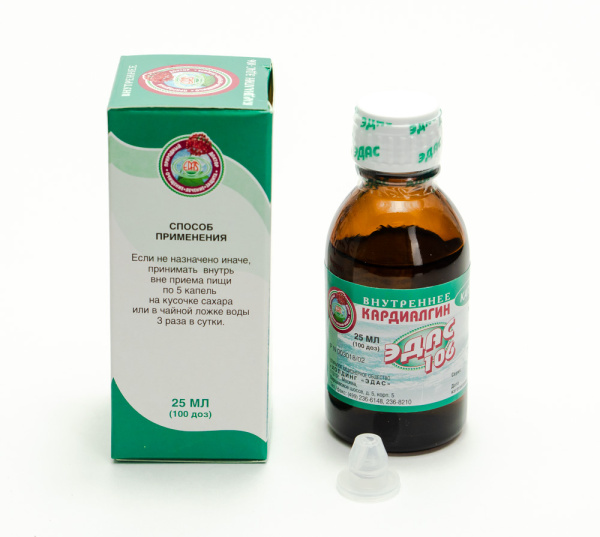 Картинка кардиалгин эдас-106 от интернет-аптеки mosgomeopat.ru