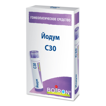 Картинка йодум (iodum) с30 буарон от интернет-аптеки mosgomeopat.ru