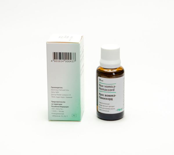 Картинка нукс вомика-гомаккорд капли от интернет-аптеки mosgomeopat.ru