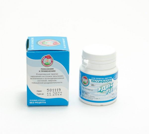 Картинка пассифлора эдас-911 от интернет-аптеки mosgomeopat.ru