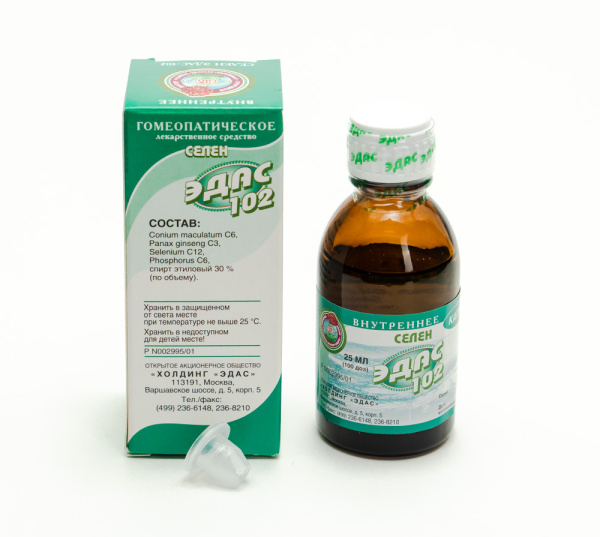 Картинка селен эдас 102 от интернет-аптеки mosgomeopat.ru