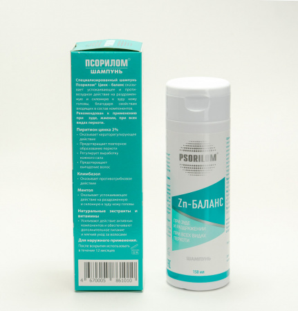 Картинка псорилом цинк-баланс шампунь(алкой) от интернет-аптеки mosgomeopat.ru