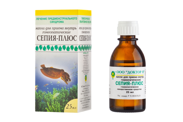 Сепия-плюс капли для приема внутрь гомеопатические 25 мл