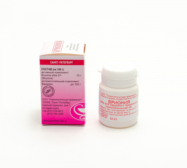 Картинка бриония гф мазь(гомеофарм) от интернет-аптеки mosgomeopat.ru