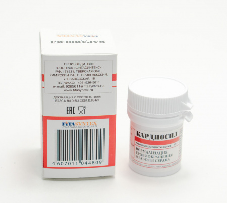 Картинка кардиосил (фитасинтекс) от интернет-аптеки mosgomeopat.ru