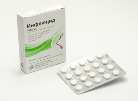 Картинка инфлюцид таблетки №60 от интернет-аптеки mosgomeopat.ru