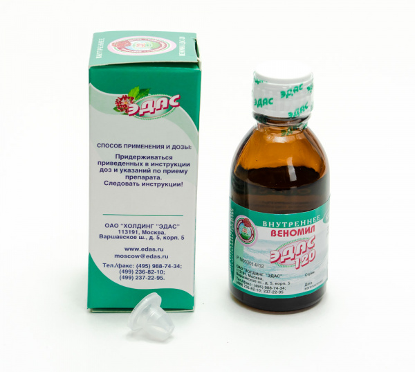 Картинка веномил эдас-120 от интернет-аптеки mosgomeopat.ru