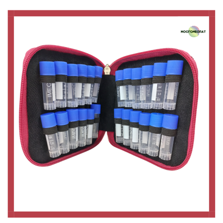 Картинка кейс дорожный, компактный, красная змеиная кожа. от интернет-аптеки mosgomeopat.ru