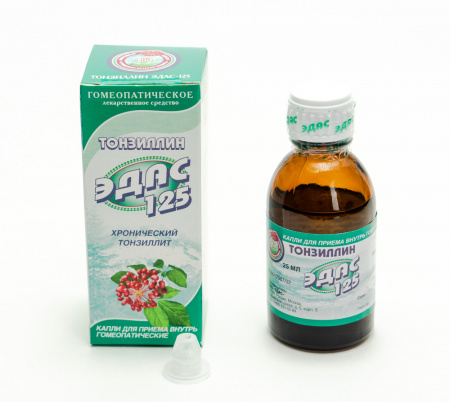 Картинка тонзиллин эдас-125 от интернет-аптеки mosgomeopat.ru