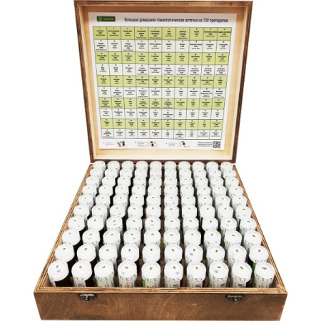 Аптечка 100 препаратов C30 домашняя гомеопатическая в гранулах, 100x4г