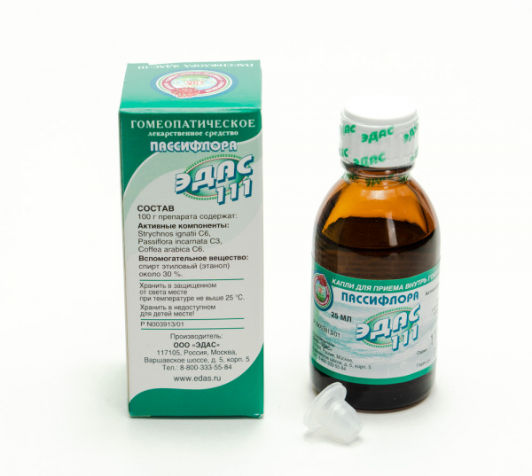 Картинка пассифлора эдас-111 от интернет-аптеки mosgomeopat.ru