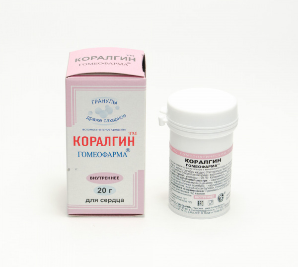 Картинка коралгин(гомеофарма) от интернет-аптеки mosgomeopat.ru